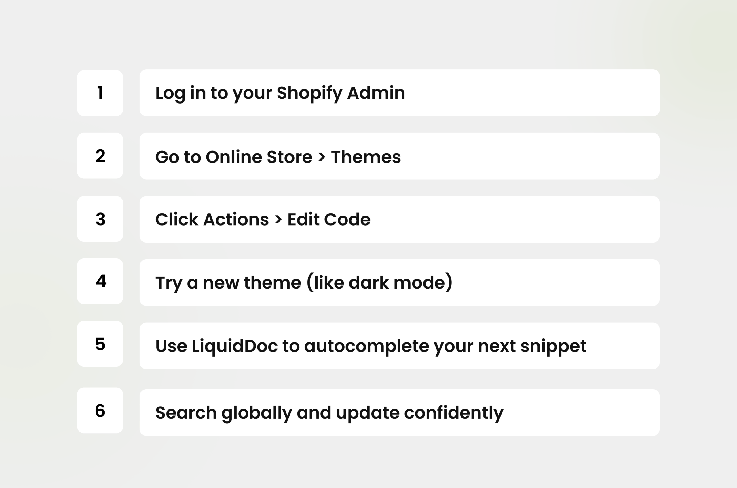 Quick checklist to get started with Shopify’s new theme code editor including setup steps and pro tips.
