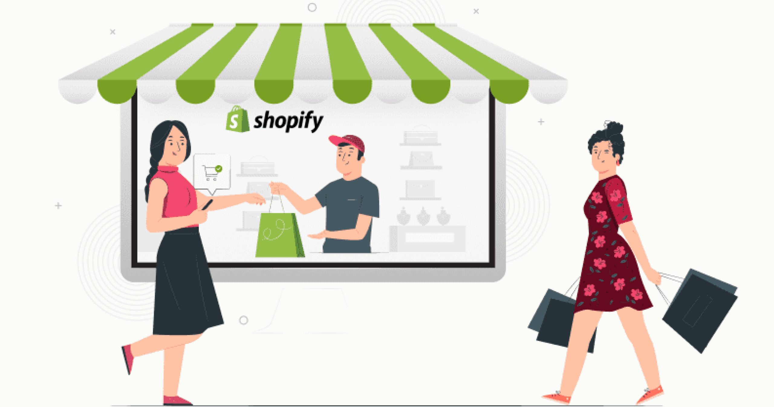 Shopify storefront with customers and sellers interacting, showing real-world impact of the new theme editor.
